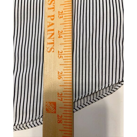 PGB Vintage Women Striped Black White Button Down With Zebra Embroidery SZ small - Picture 4 of 6
